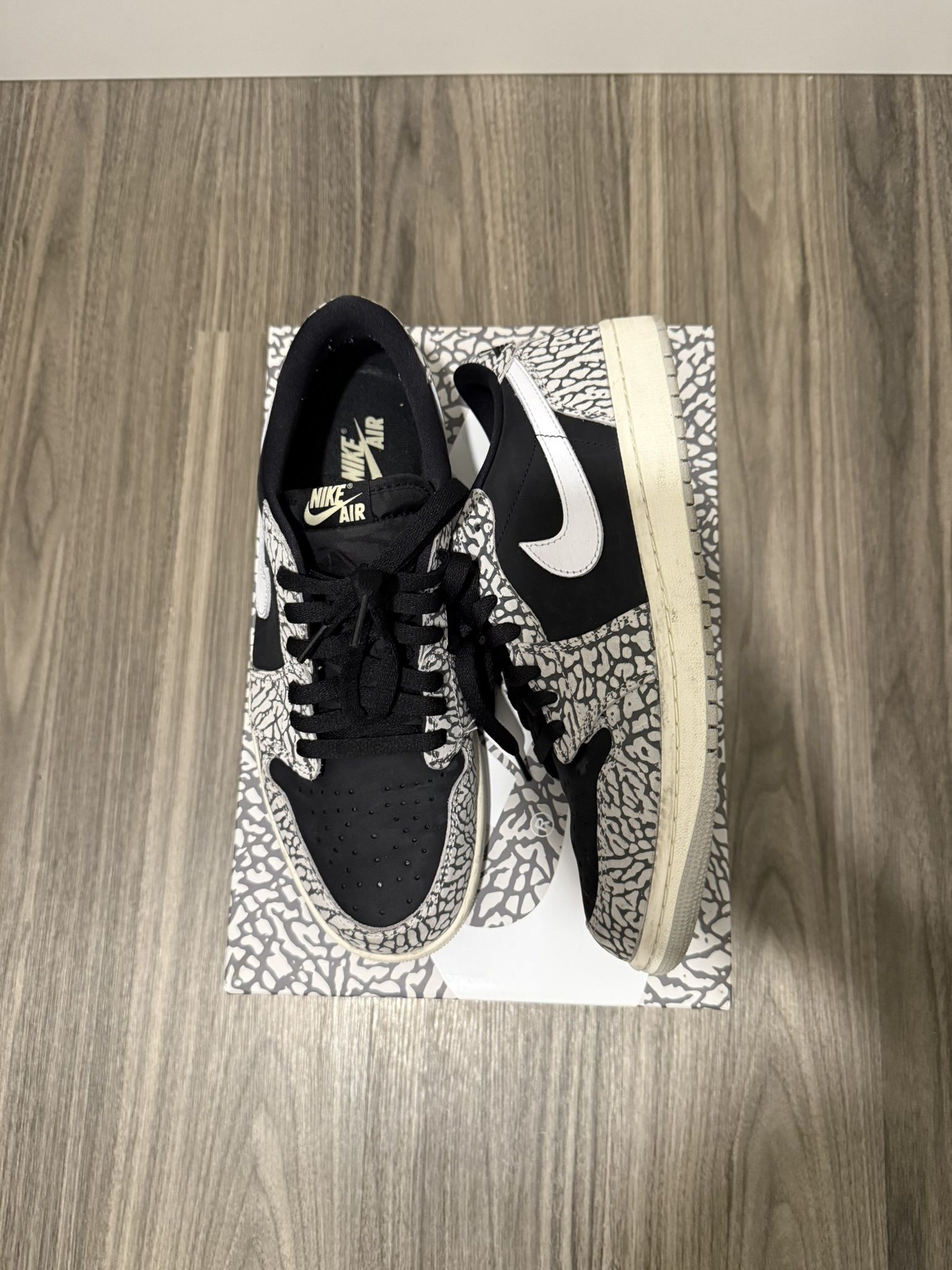 Jordan 1 Retro Low OG (Black cement) 