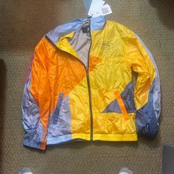 AlphaStyle Medium Yellow Max Tangram Windbreaker