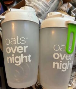 Two overnight oat containers