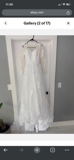 new never worn wedding dress size 2