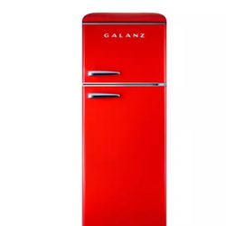 Galanz
22 in. 7.6 cu. ft. Retro Top Freezer Refrigerator, Hot Rod Red, Energy Star