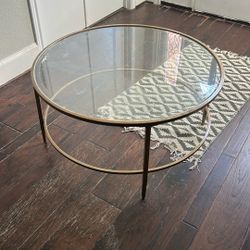 Glass Round Coffee Table 