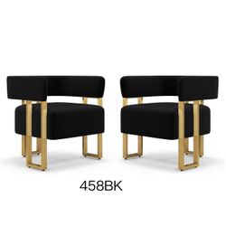 Mid Century Sherpa Boucle Accent Chair Set of 2, Modern Upholstered Armchair Black Bucket Chair Comf