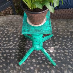 XL Turquoise Plant Stand Indoor/Outdoor 
