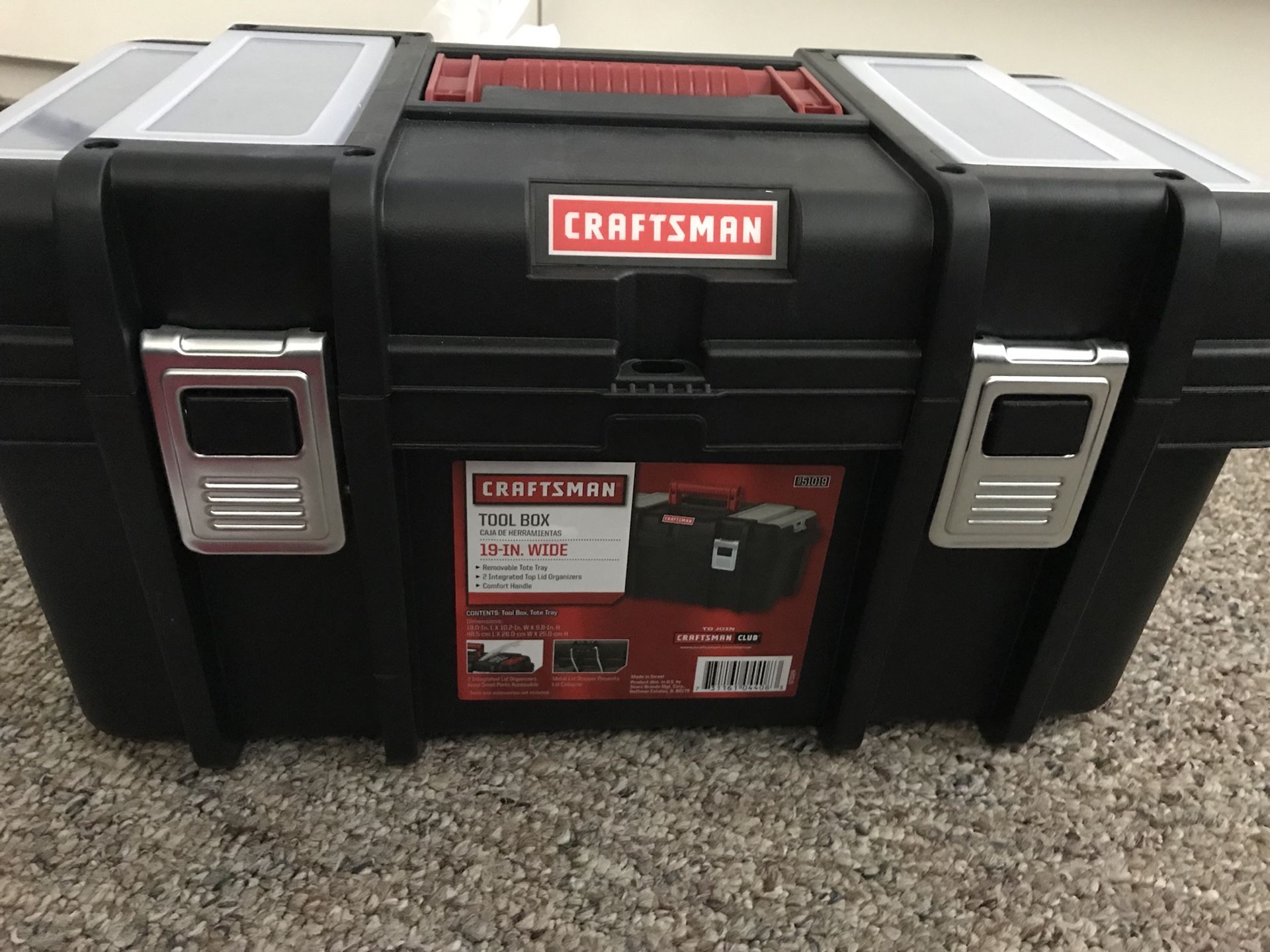 Tool box 19 inch brand new craftsman