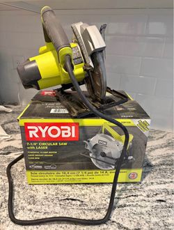 RYOBI 7-1/4” Circular Saw with Laser — $50