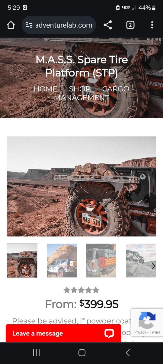 Spare Tire Platform