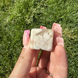 Flower Agate Cube