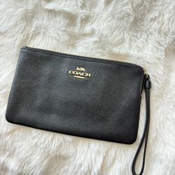 Black Coach Wristlet