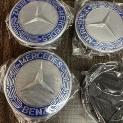 One Set 75mm Wheel Center Caps