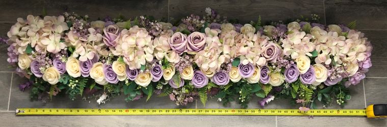 4ft lavender and cream center piece