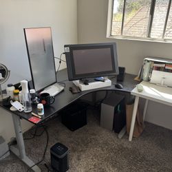 IKEA L-Shaped Corner Desk – Sturdy