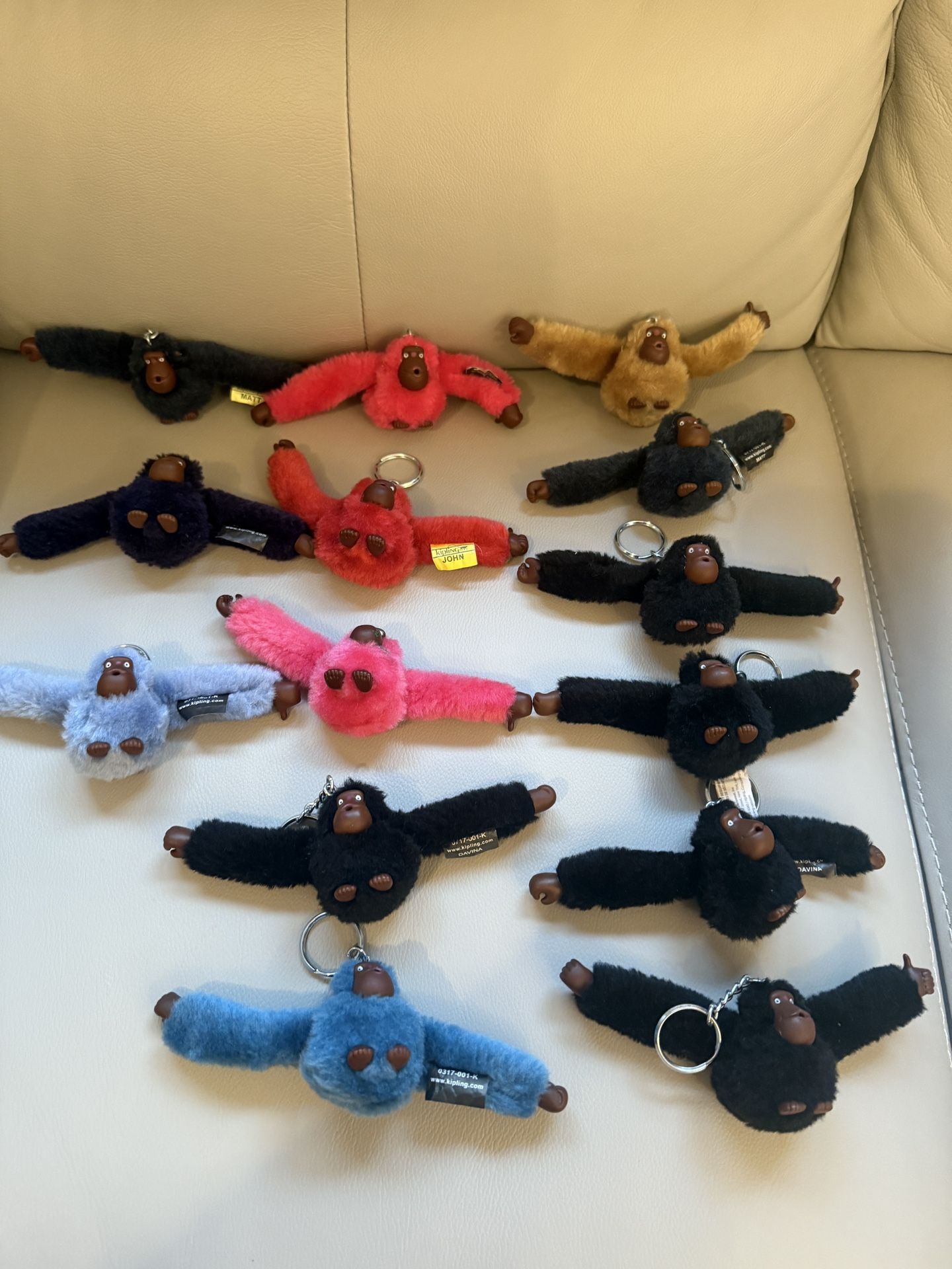 MĂșltiples Kipling Monkey Keychains $20 each