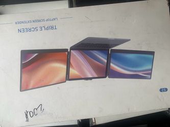 Triple screen laptop extender new in open box