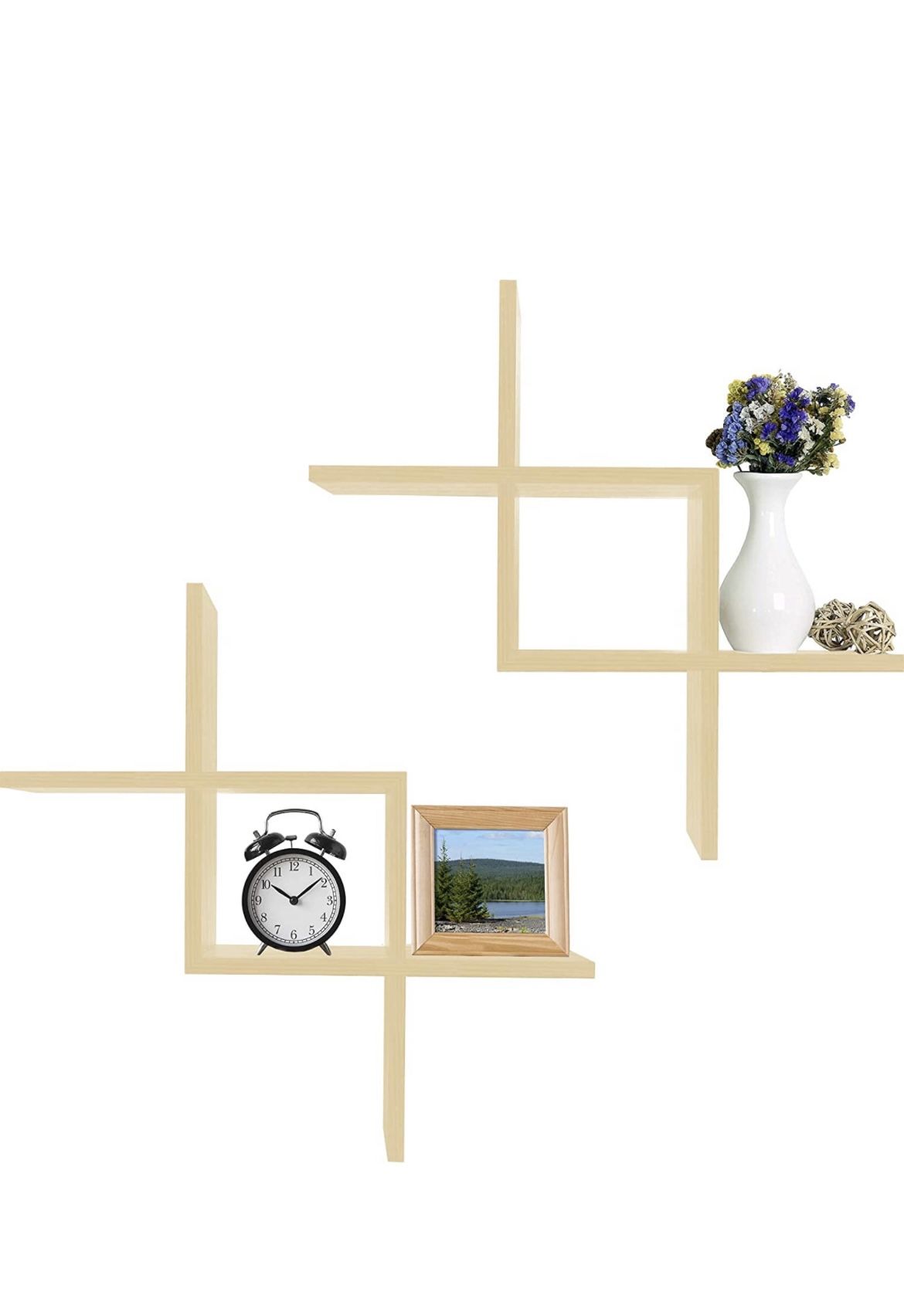 Brand New Set of 2 Wall Shelves and Slim Storage Cart