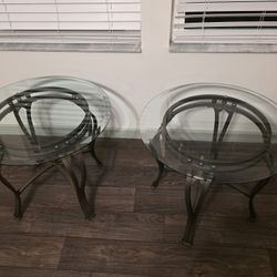 Glass Coffee Table And End Stands