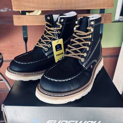 SUREWAY SOFT TOE WORK BOOTS 