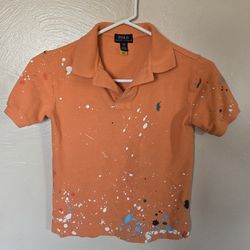 Polo Ralph Lauren Youth Paint Splatter Cotton Polo Size 8