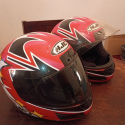 HJC His (L) & Hers (M) Helmets 