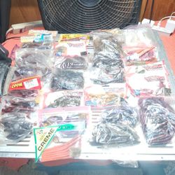 Bass Fishing Worms , Crawfish, Etc