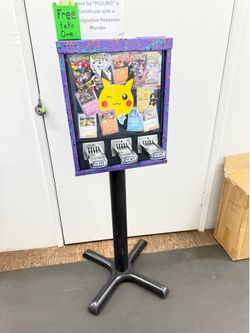 Colorful Pokemon card vending machine$1 slot pull.