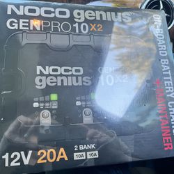 •BNIUB* NOCO genius GENpro 10x2  12v  20a sOn-board Battery Charger + maintainer. 
