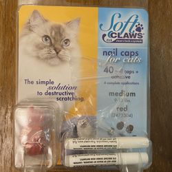 Soft Claws, Nail Caps for Cats, Small, Pink, 40 ct. Brand New