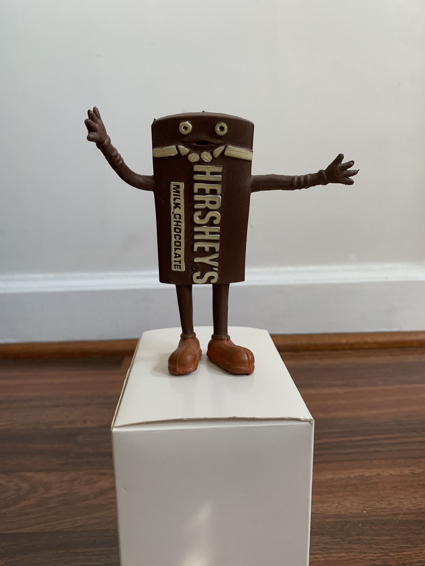Vintage Hershey's Milk Chocolate Bar Toy Figure Mascot 4.5" Bendable 
