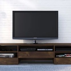 Wood Media Console TV Stand
