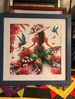 Princess and hummingbird picture