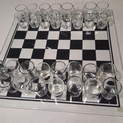 Glass Checkers Board