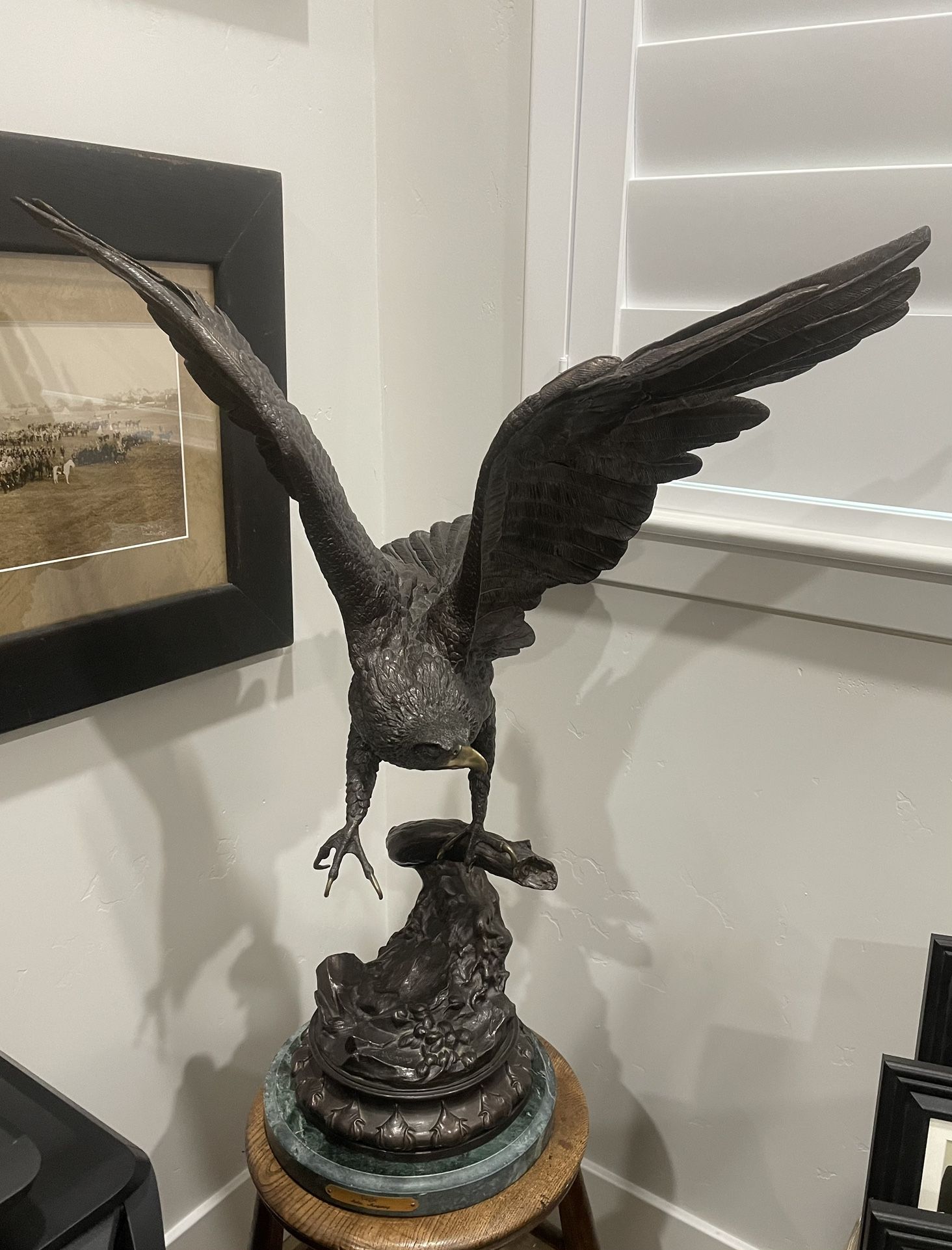 Jules Moigniez Bronze Eagle