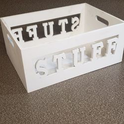 Wood Decorative Box 10in x 6in x 14in