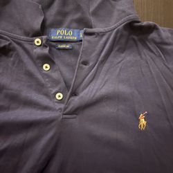 Men’s Classic Fit Vintage Polo Navy Large 