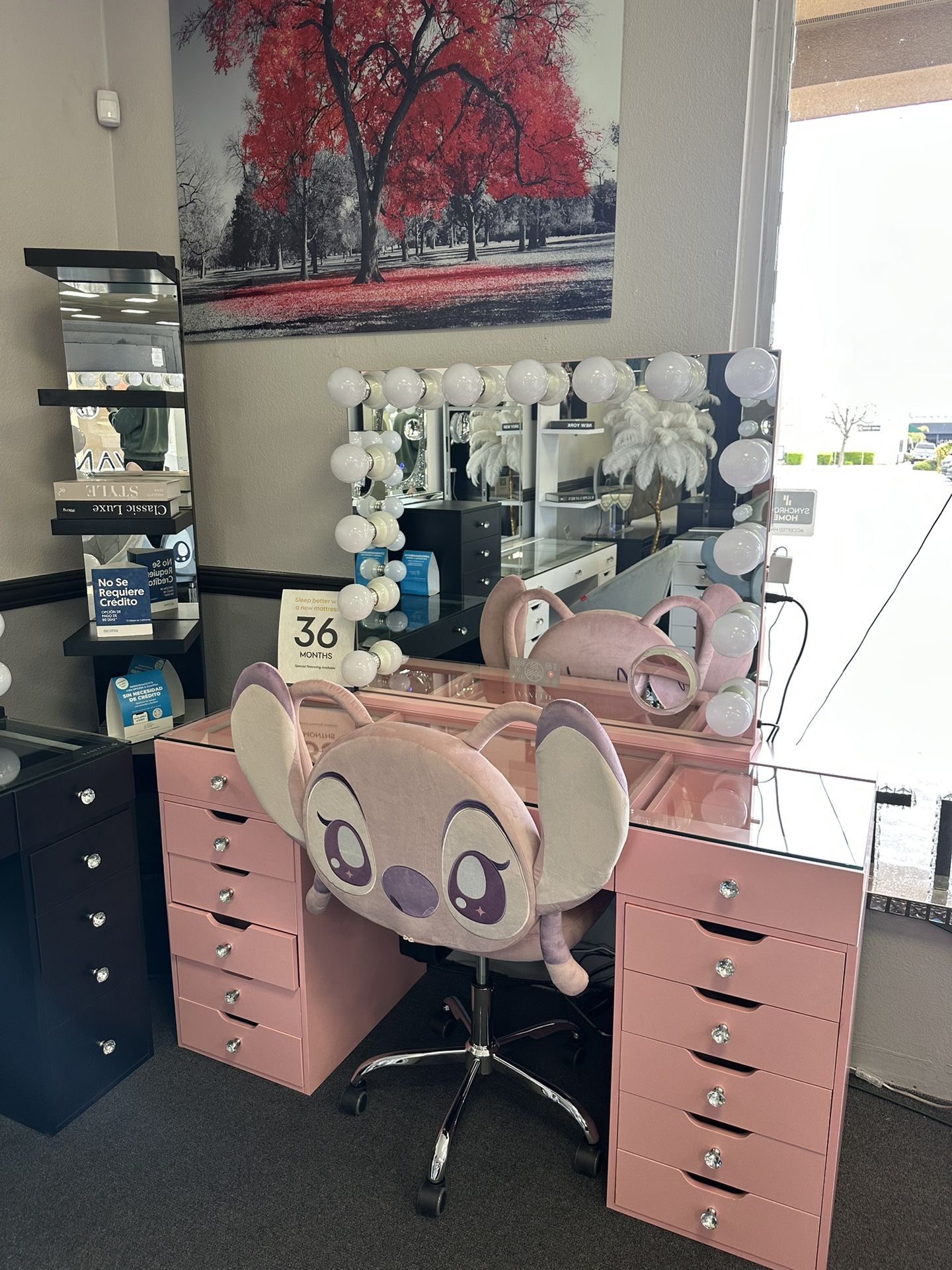 Pink Vanity Set