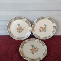 VTG Lenox Temper-Ware Sonata set (3) 10.25" Dinner Plates Made in U.S.A.