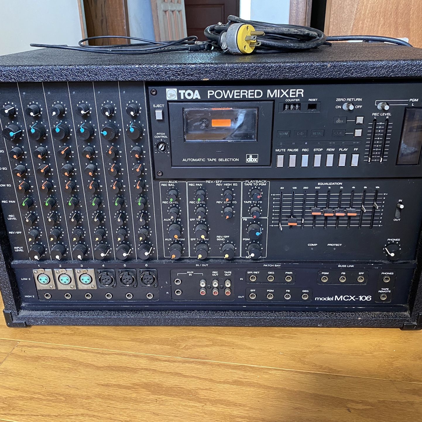 TOA MCX-106 Powered Mixer w/ Cassette Recorder for Sale in Hammond