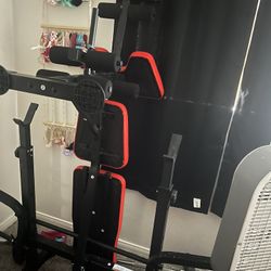 Weight Bench With Extra Weights 