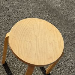Wood Circle IKEA Stool