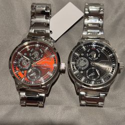 2 Monte Carlo Watches 45mm big face Beautiful colors. 75.00 for both.