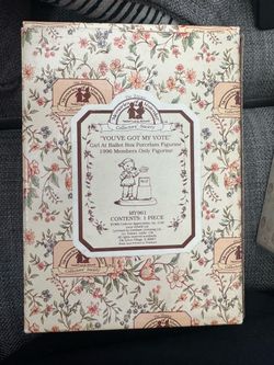 Enesco Memories of Yesterday 'You've Got My Vote' Figurine