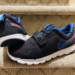 2013 NIKE AIR TRAINERENDOR SB STUSSY BLACK PRIZE BLUE WHITE SUPREME 9.5