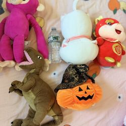 Five Plush Toys