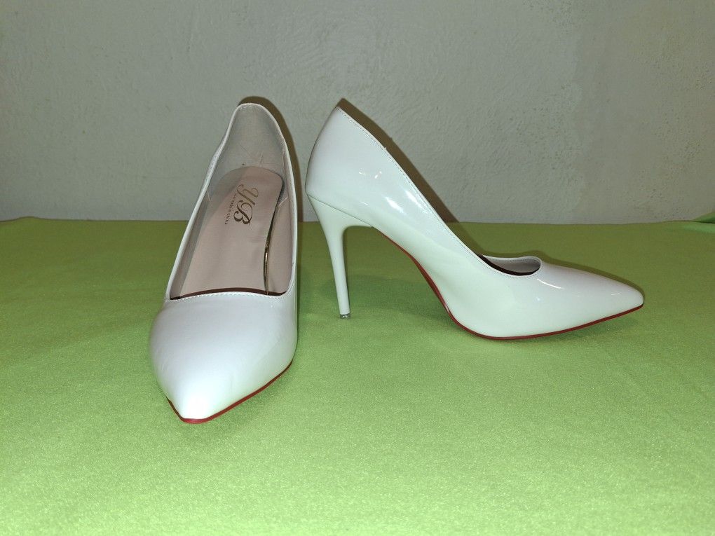 NEW White Heels OBO