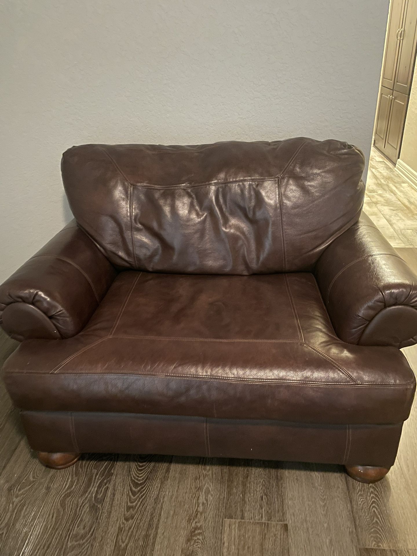 Leather Love Seat