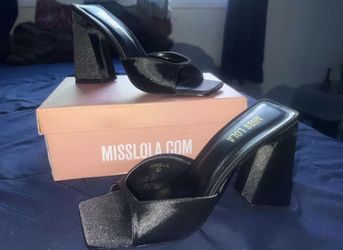Miss Lola Block Heels Size 6