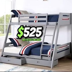 Twinfull Grey Double With Ortho Matres!