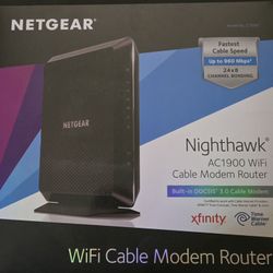 NETGEAR Nighthawk C7000-100NAS AC1900 WiFi Cable Modem Router