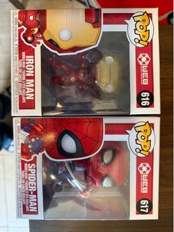 Funko Pop Disney Parks WEB Bundle – Iron Man & Spider-Man Exclusive Set