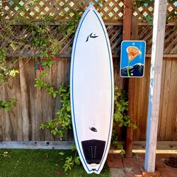 6’10 Rusty Piranha Surfboard Midlength Fish Surf Board (not Egg Longboard Stewart Channel Islands JS Twin Fin Firewire Longboard Nsp Ci Mid)